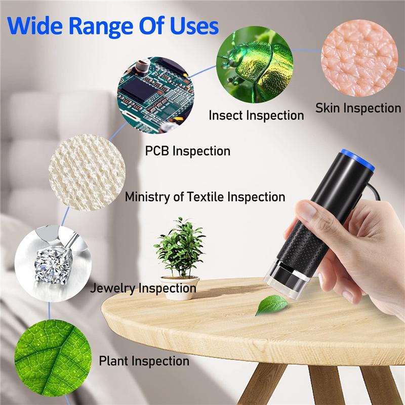 A96I-Wireless Digital Microscope,50X-1000X Magnification Wifi Camera Handheld Pocket Microscope Camera For IOS Android Phone
