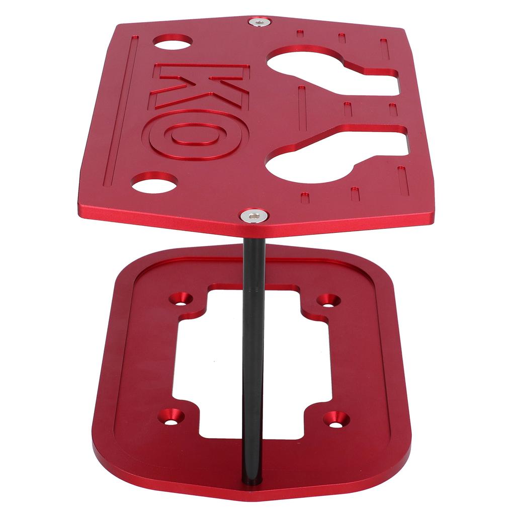 Battery Hold Down Tray Bracket Aluminum Ball Milled Fit for Optima 34 78 Batteries Red