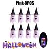 Glowing Outdoor Witch Hat LED Luminous Tree Hanging Ornament Kids Party Decor Halloween Wizard Hat Magic Prop Solution