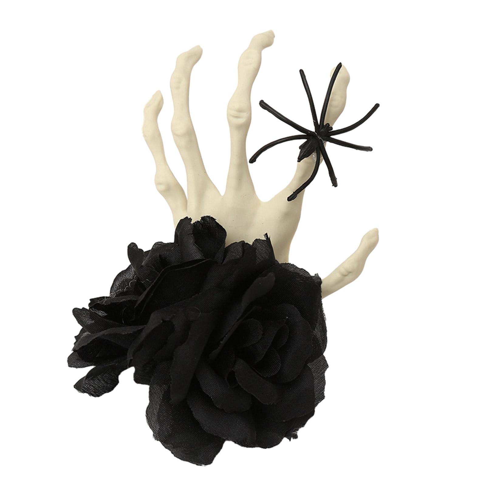 

Punk Headband Skeleton Hand and Spiders for Girls Birthday Theme Parties Photo Props Headpiece Headdress for Halloween