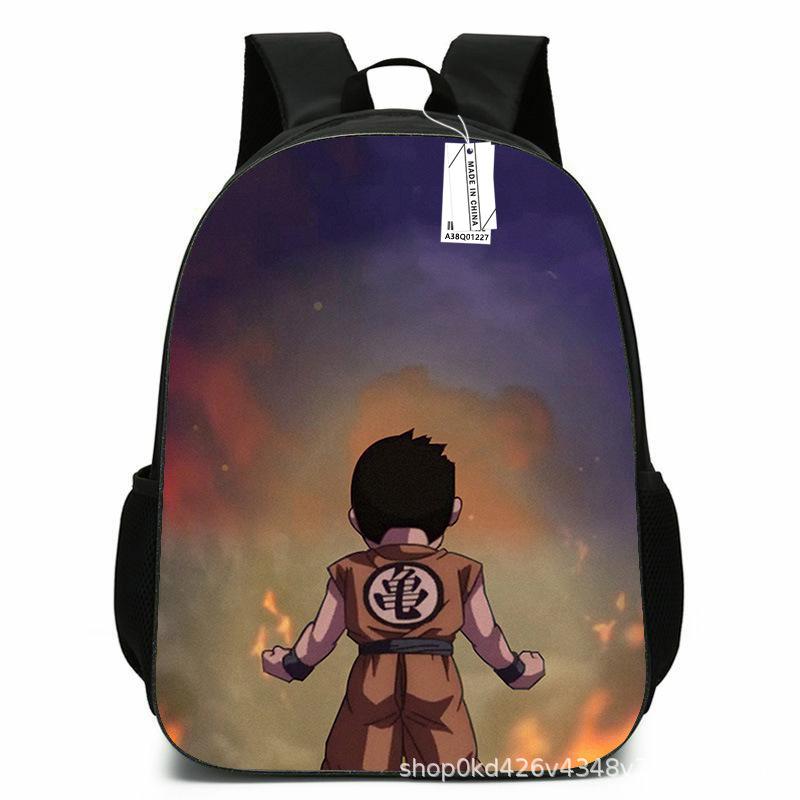 Dragon Ball Animation Cartoon School Bag Elementary and Secondary School Backpack Backpack Large Capacity Wukong Backpack