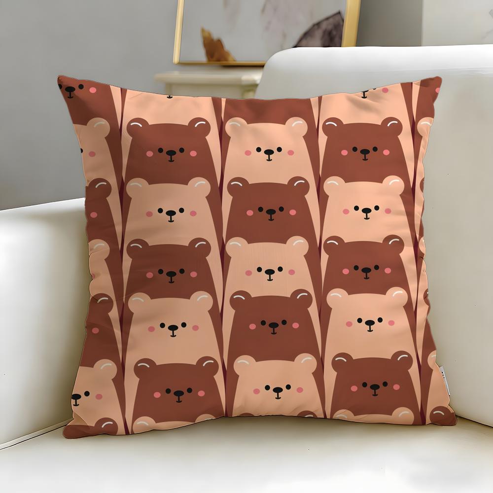 Floral Texture Cushion Cover Soft EasyWash Pillow Case Versatile for Couch Bed Travel and Office