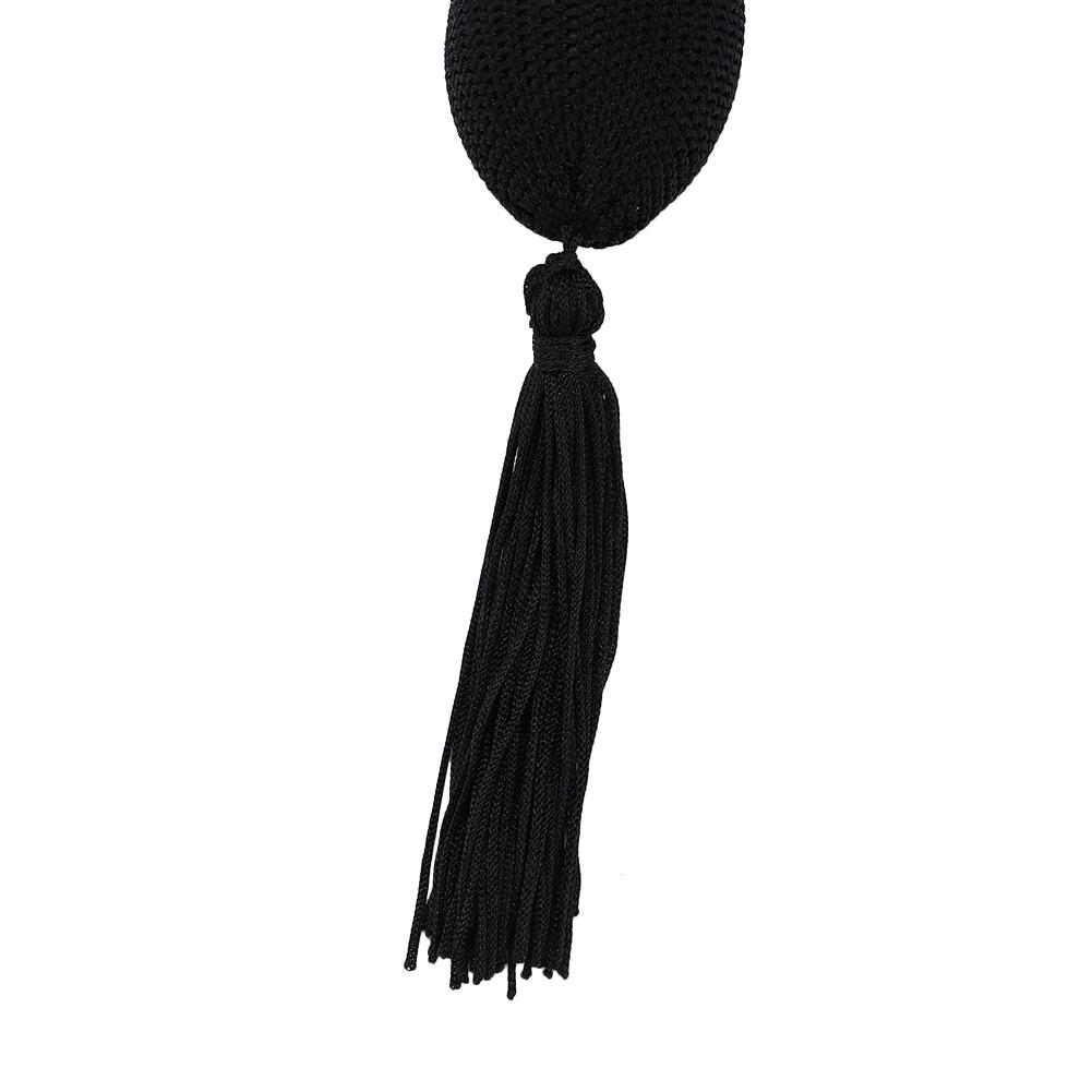 Empty Refillable Glass Vintage Perfume Bottle with Antique Black Bulb Sprayer with Tassel 75ml