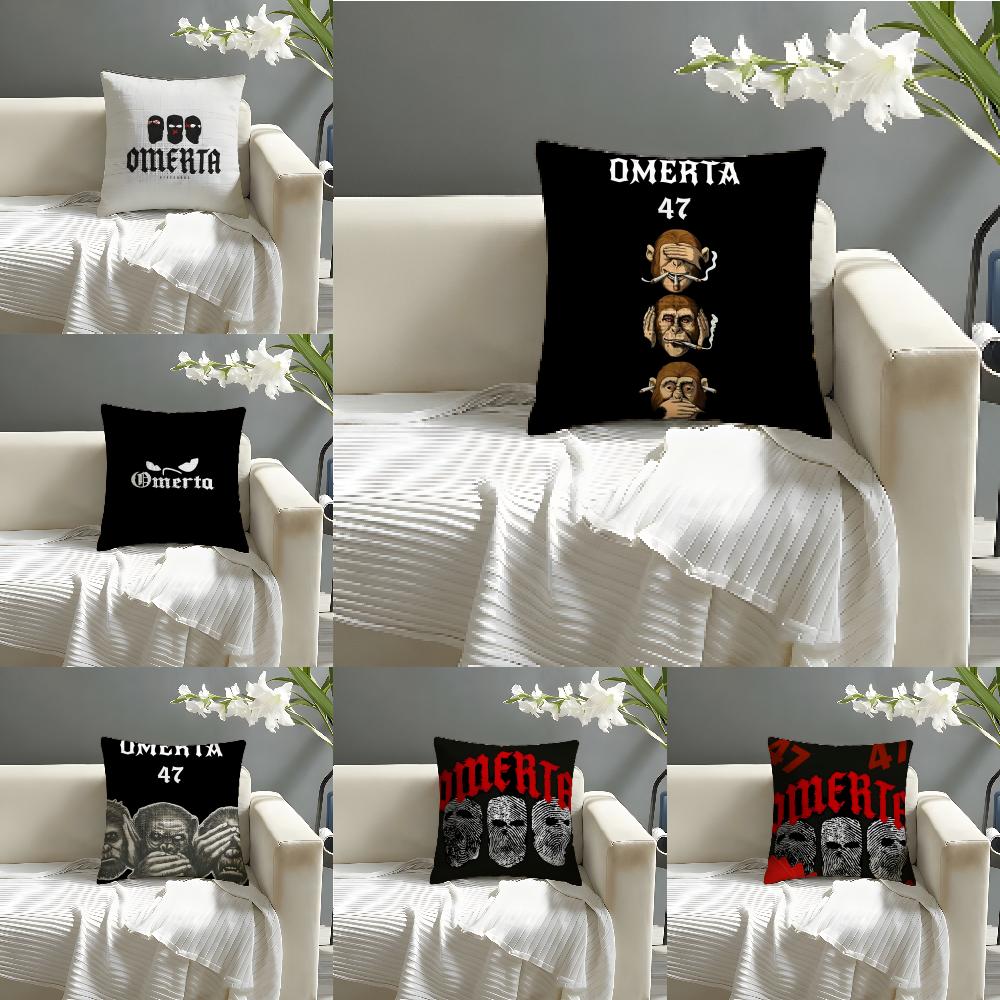 Cool Music Brand O-Omerta 47 3 Pillow Case Linen Pillow Case Sofa Home Decor Cushion Cover Cushion Cove