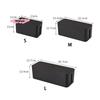 M-Simple Large Capacity Wire Management Box Dustproof Desktop Organizer for Power Strips Chargers Cables Data Line Storage Case
