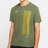 Nike Dri-FIT KD Retro Washed Embroidered Logo Sports Short Sleeve Green Army green Men's cd1301-222