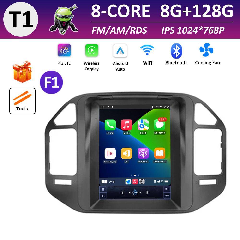 For Mitsubishi Pajero 3 V60 V68 V73 1999 2000 2001 2002 - 2006 DSP Stereo Android Intelligent System Navigation GPS IPS Screen