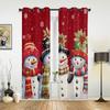 Christmas Window Curtains Decor For Home Bedroom Kitchen Living Room Christmas Ornament Xmas Gifts Navidad Natal New Year