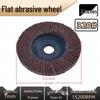 Thickened Plastic Covered Stainless Steel Flap Disc for Metal Polishing and Grinding