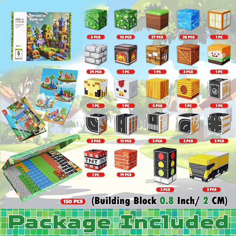 Magnetic Forest Building Blocks: Educational Toy Set for Children
