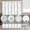 Waterproof Marble Print PEVA Shower Curtain - Moisture-Proof, Thickened Bathroom Partition