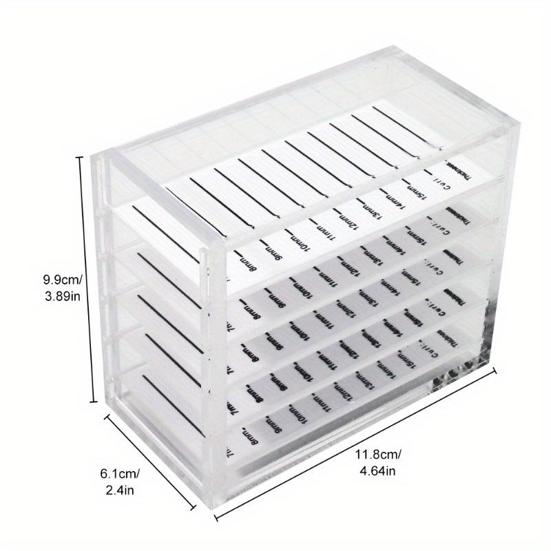 1pc Beauty Eyelash Storage Box, 5-layer Eyelash Storage Box, Beauty Eyelash Store Grafting Eyelash Tool Storage Box, Acrylic False Eyelashes