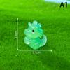 Figurine Miniature Luminous Egg-Holding Dinosaur Cartoon Micro Landscape Ornaments For Fish Tank Aquarium Accessories