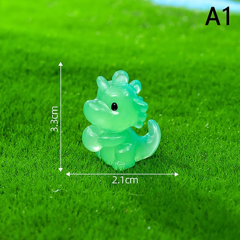 Figurine Miniature Luminous Egg-Holding Dinosaur Cartoon Micro Landscape Ornaments For Fish Tank Aquarium Accessories