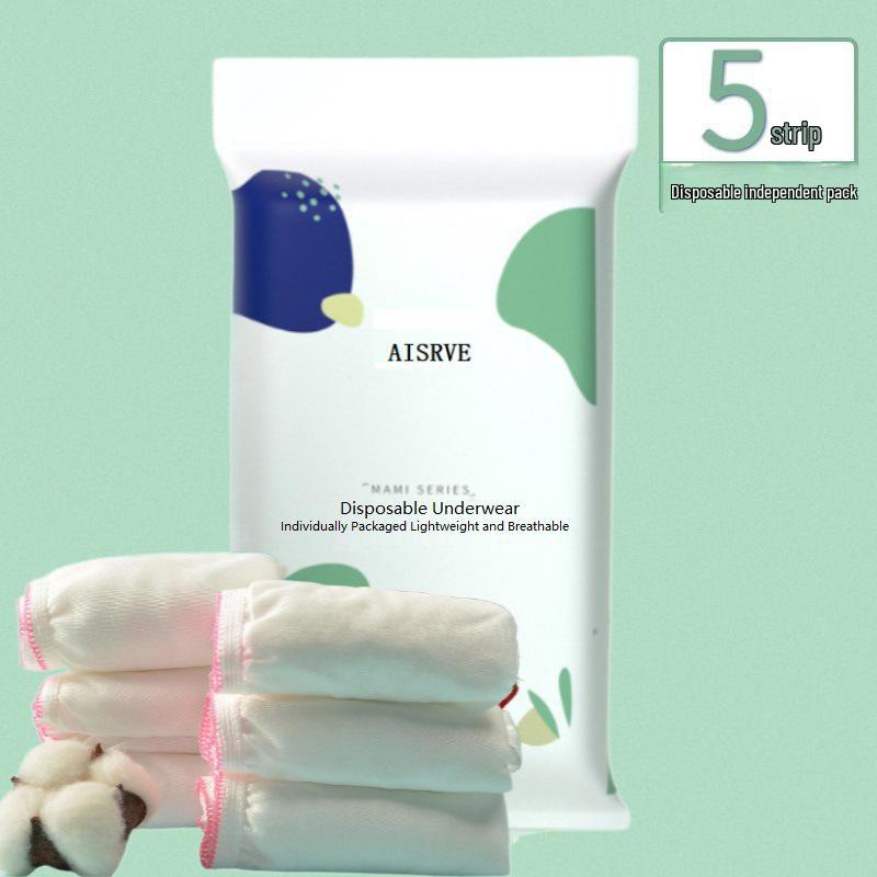 Damen Einweg-Baumwollunterwäsche: Umstandsmode & Wochenbett, Ideal für Reisen, Pflegeleicht, Für den täglichen Gebrauch.