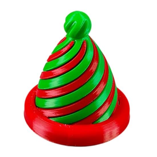 Christmas Stocking Stuffers for Boys And Girls Spiral Hat Decompression Toy, 3D Printed Fidget Spinner Educational Hand Toys Finger Dexterity Rotating