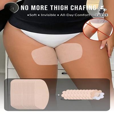 1 sac Coussinet Anti-Frottement Cuisse/Autocollant Poitrine Jetable, Conçu Pour Prévenir les Abrasions aux Cuisses. Ces bretelles douces et respirantes résistent à la transpiration