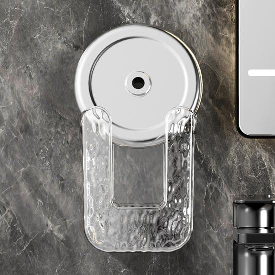 Wipes Storage Box Transparent Wall-mounted Punch-free Bathroom Tissue Holder Wipes Dispenser Paper Storage Case Organizer