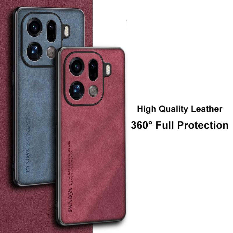 For OPPO Find X9 Pro Case Luxury PU Leather Phone Case For OPPO FindX9 Pro 5G Back Cover Silicone Shockproof Full Protection