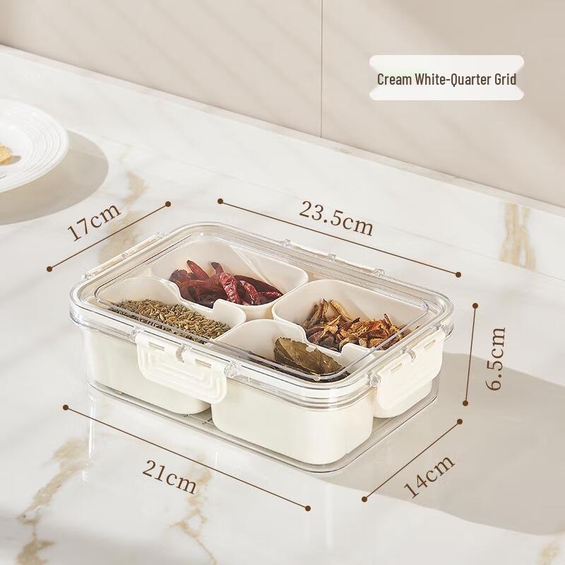 Прозрачный пластиковый контейнер для хранения специй