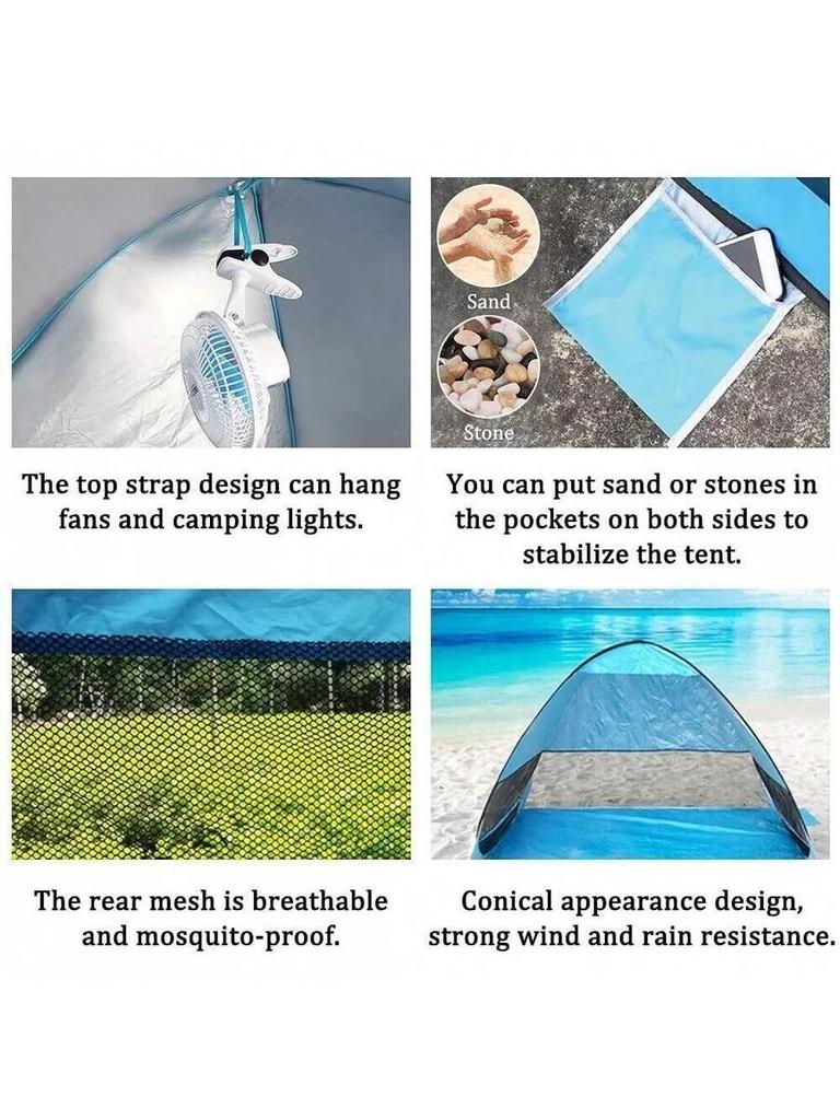 Pop Up Portable Beach Canopy Sun Shade Shelter Outdoor Camping Fishing Tent