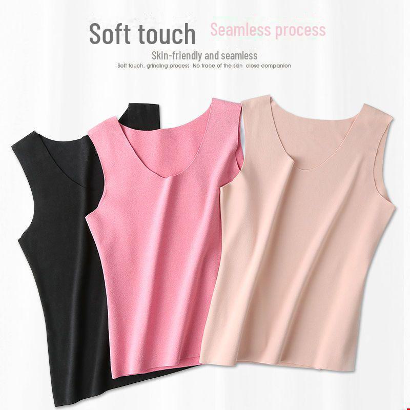 Couple's German Velvet Thermal Vest & Seamless Bottoming Shirt