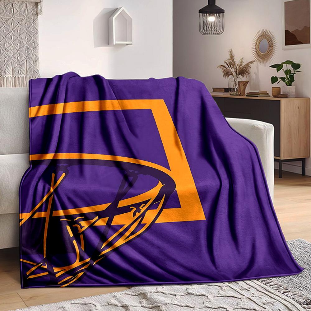 

1pc Basketball Hoop Blanket, Lightweight Flannel Throw Blanket For Sofa, Bed, Travel, Camping, Living Room, Office, Couch, Chair, And Bed 80cmx120cm