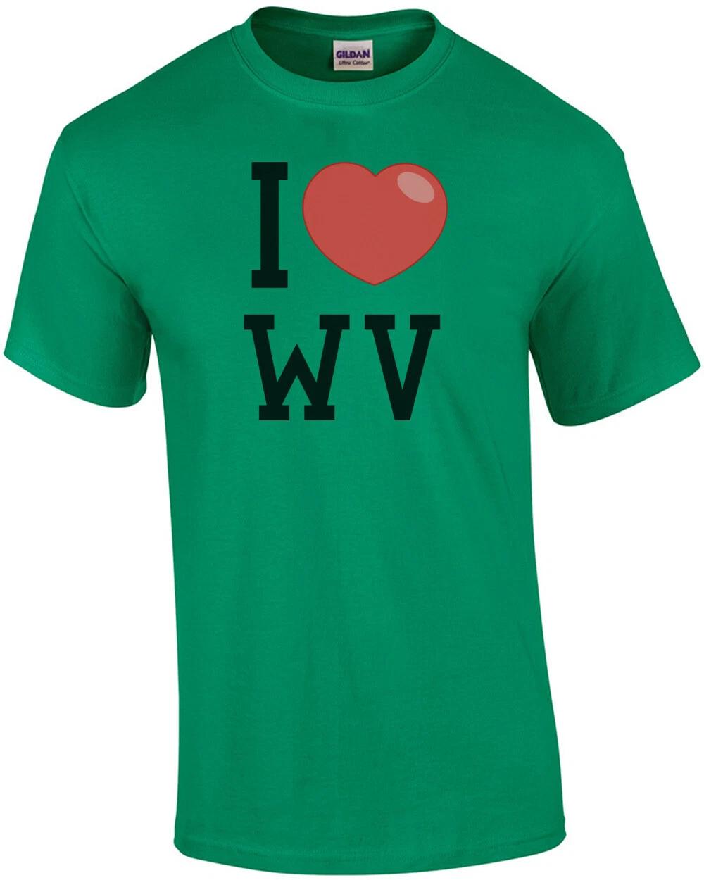 I love (heart) West Virginia T-Shirt XL