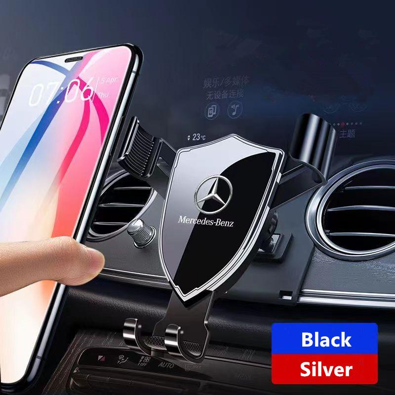 Car Phone Holder Gravity Air Vent Clip GPS Mount Stand For Mercedes Benz W176 W177 W203 W204 W205 W210 W211 W212 CLA CLK CLS GLA HV6