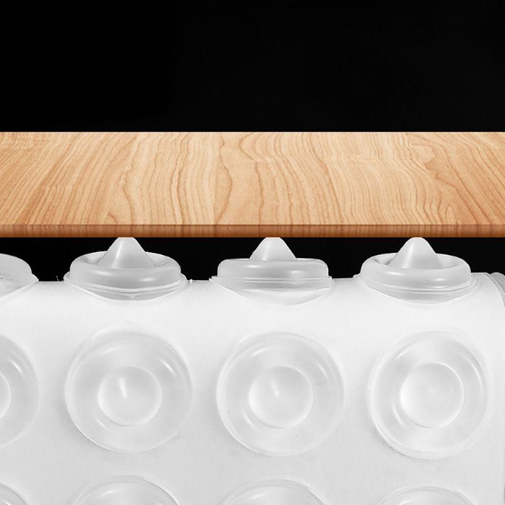 50 szt./arkusz Gumowe Silikonowe Samoprzylepne Naklejki z Cząsteczkami Antykolizyjnymi Poduszki Ścienne