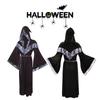 Monk Medieval Priest Robe Halloween Carnival Party Gothic Cosplay Cloak Costume