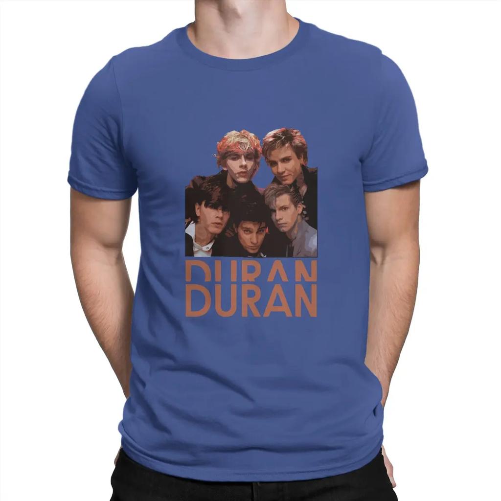 T-Shirt Führende Figuren der Britischen New Wave Vintage Baumwoll-T-Shirts Kurzarm Duran Duran T-Shirts Unisex