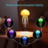 Sound-Controlled Gradient Jellyfish Night Lamp: Seven-Color Changing Bedside Pendant Light with Creative Induction Atmosphere