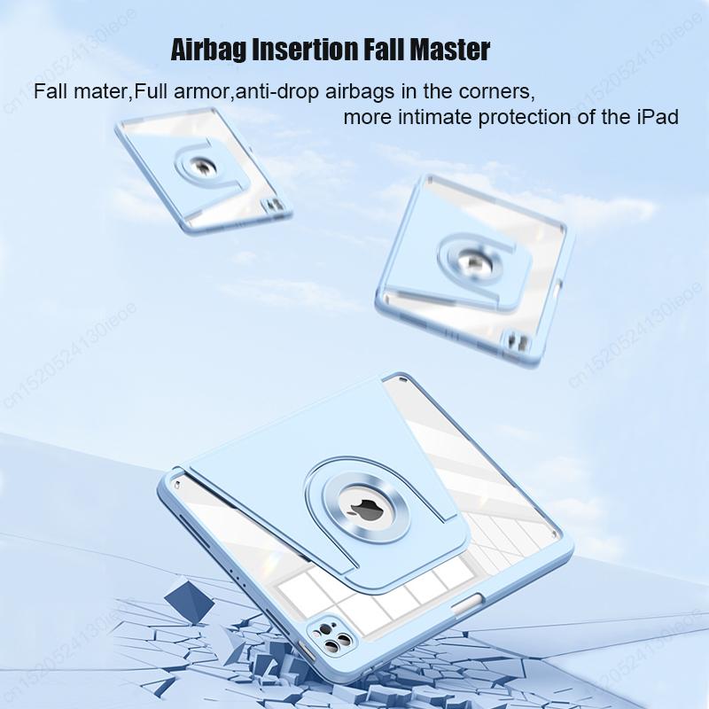 For IPad Air 4th 5th 10.9 Pro 11 12.9 13 Inch Magnetic Case, for IPad 11th 10th 10.2 9th 8th 7th Generation Detachable Back Case