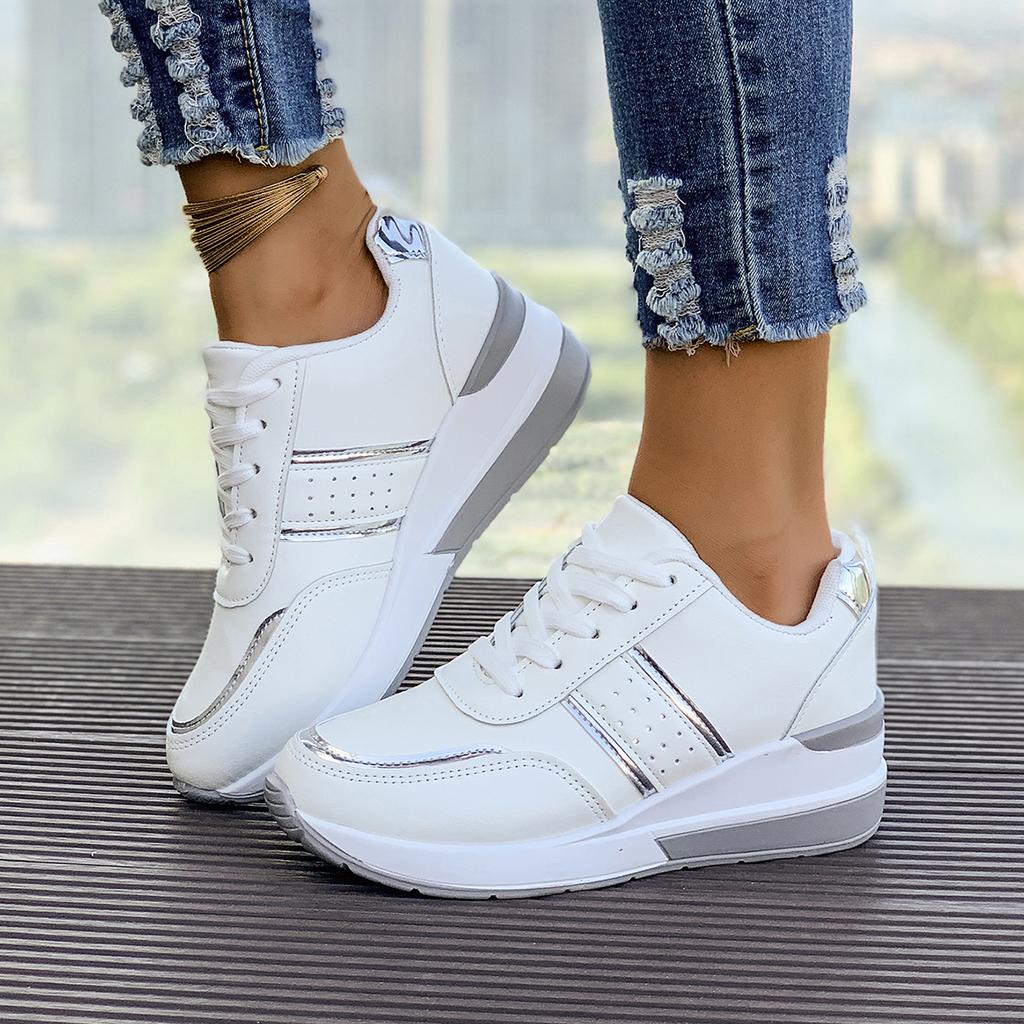 Mode Damen Sneaker Neu Leder Patchwork Laufschuhe Designer Schuhe für Damen Mode Plateau Outdoor Sneaker Damen Zapatos De Mujer