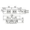 Panasonic S Plate Embedded Double Outlet Set Matte Finish Ceramic White WN100215CW