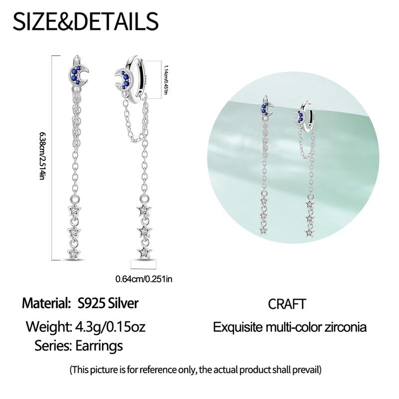 925 Silver Sterling Silver Bee Butterfly Flower Drop Hoop Earrings for Women Girl Ear Studs Fine Jewelry Fashion Anniversary