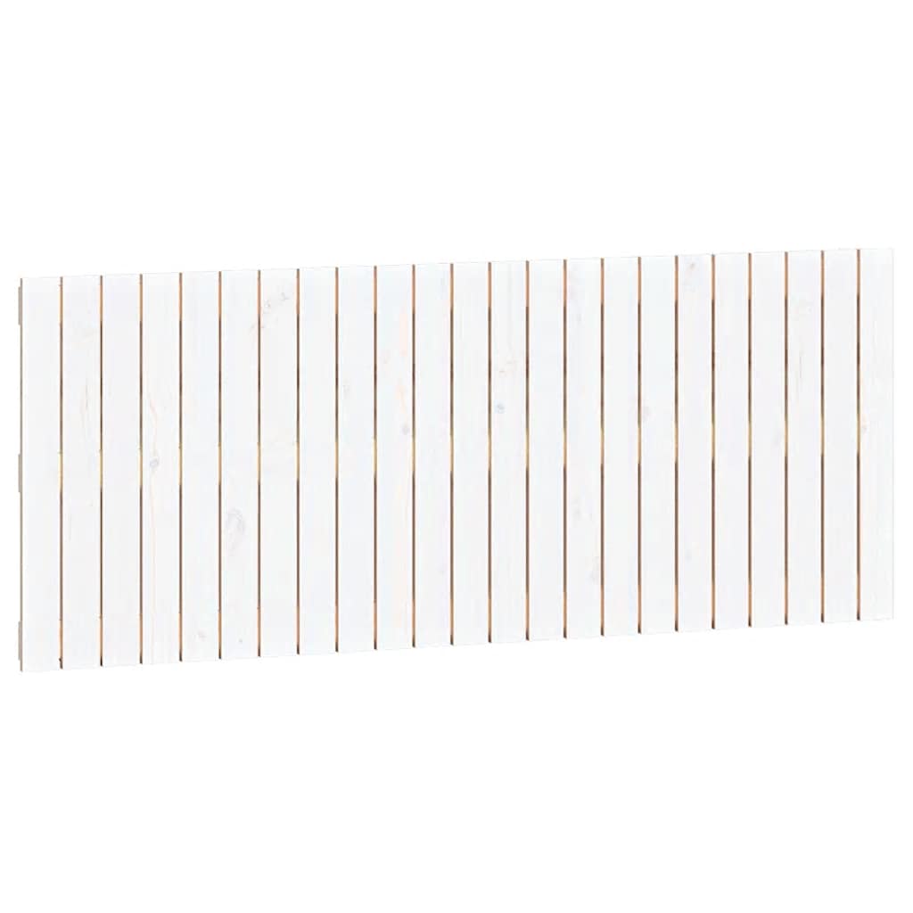 vidaXL Wand-Kopfteil Weiß 147x3x60 cm Massivholz Kiefer
