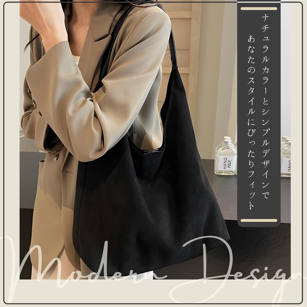 Women's Korean-style shoulder bag, simple, crossbody, for commuting to work or school, A4 size, canvas fabric tote bag with buttons, lightweight,