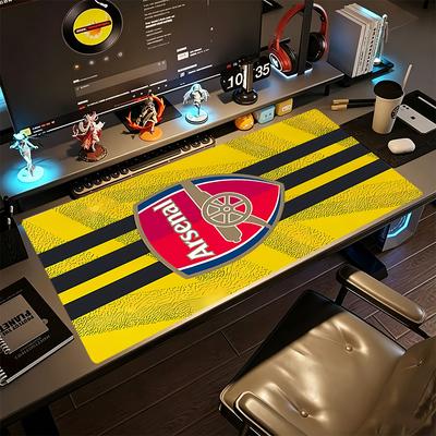 Arsenal Large Mouse Pad Keyboard Mat Ultra-Long Desk Mat Non-Slip Rubber Bottom Perfect Gift for Gamers And Professionals