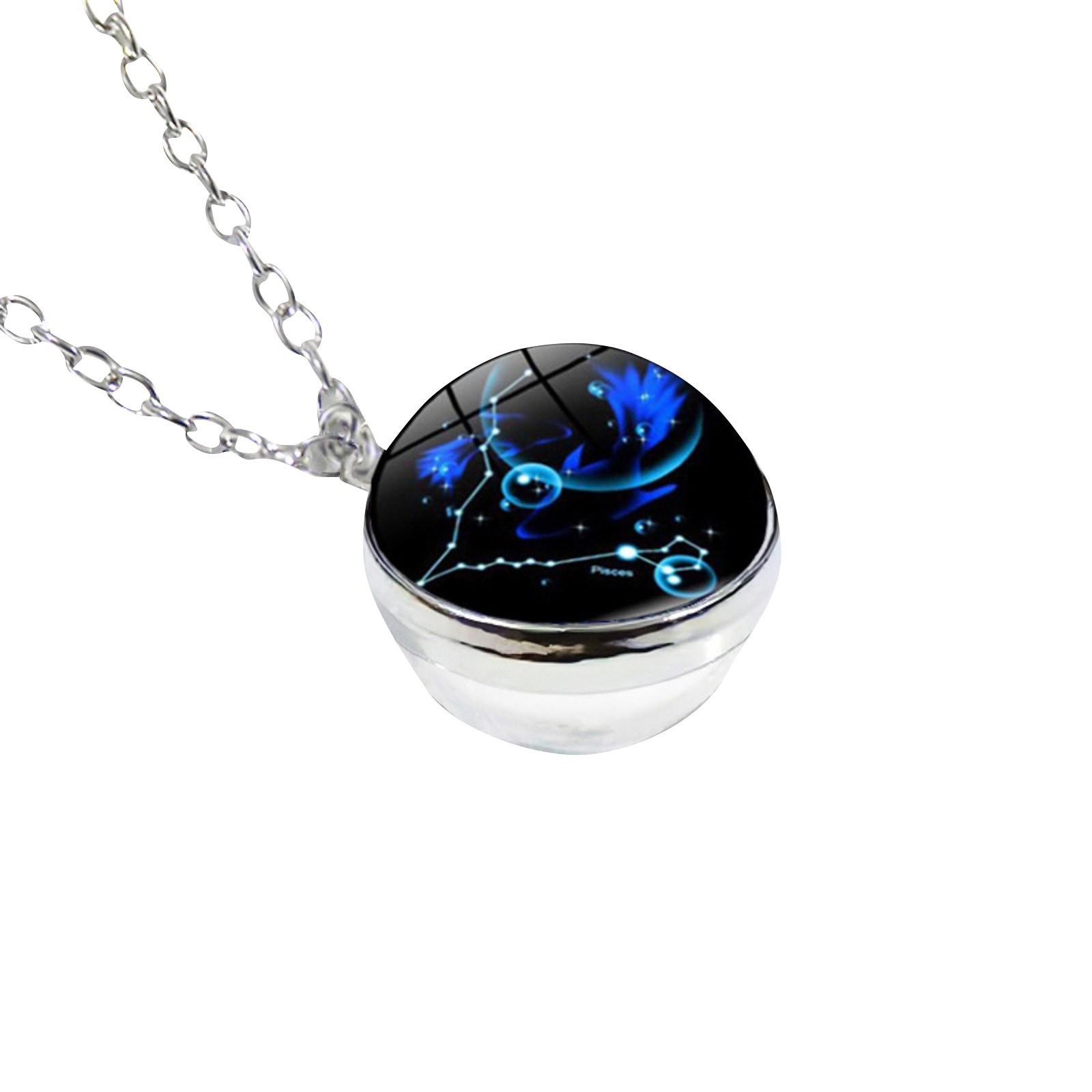 

Starrys 12 Созвездие Стеклянный Шар Время Драгоценный Камень Нашивка Подвеска Ожерелье Цепочка Свитер One Size