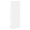 Magazine Rack with Shelves White 43 x 11 x 102 cm Engineered Wood