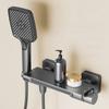 Waterfall Bathtub Faucet Shower Set Household Bathroom Wall Mounted Brass Hot and Cold Mixier Valve Bath Shower Head