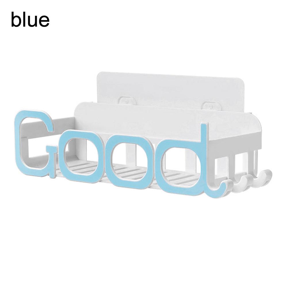 

Настенный держатель для шампуня TB, полка с присоской для унитаза, стеллаж для хранения мелочей 1 синий