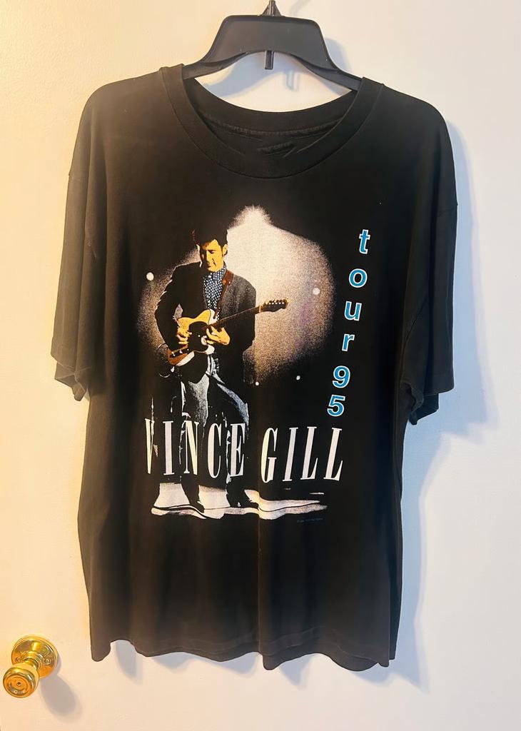 Black COllection Vince Gill Live In COncert Unisex Shirt All Size TR973