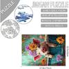 Adorable Pig in Bathtub Jigsaw Puzzle 1000 Pieces Puzzles for Adults, Farmhouse Animal Flowers Jigsaw Puzzles for Challenging Family Activity Games