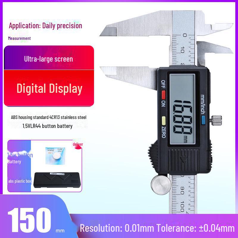 

Цифровой штангенциркуль Shengtaixin из нержавеющей стали, 0-100/150-200-300 мм