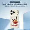 For iPhone 17 Pro Max Case Deer Head Pattern Printing Straight Edge TPU Phone Back Cover