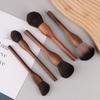 1Pc Vintage Wood Handle Makeup Brush High Quality Walnut Loose Powder Blush Foundation Contour Brush
