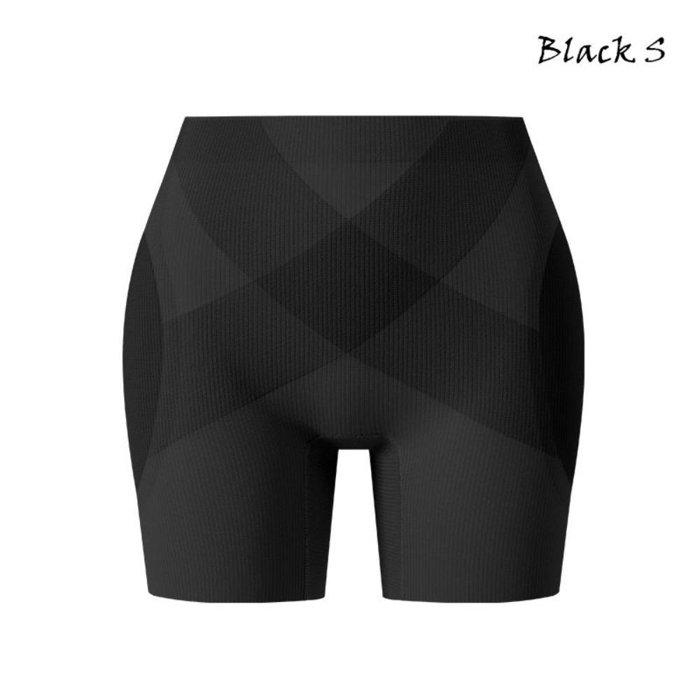 Breathable Shaping Underwear Seamless Hip Belly Panties Shaping Seamless Buttocks-lifting Pants Black S